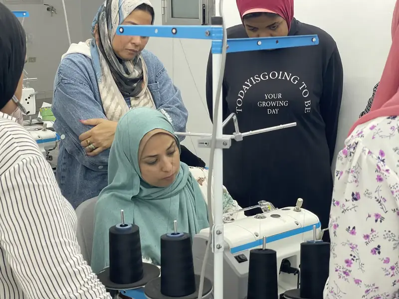 Industrial sewing training in Alexandria