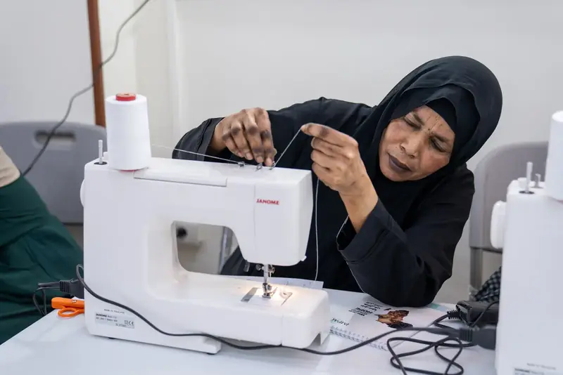 Vocational sewing training in Aswan