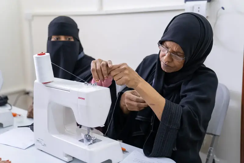 Vocational sewing training in Aswan
