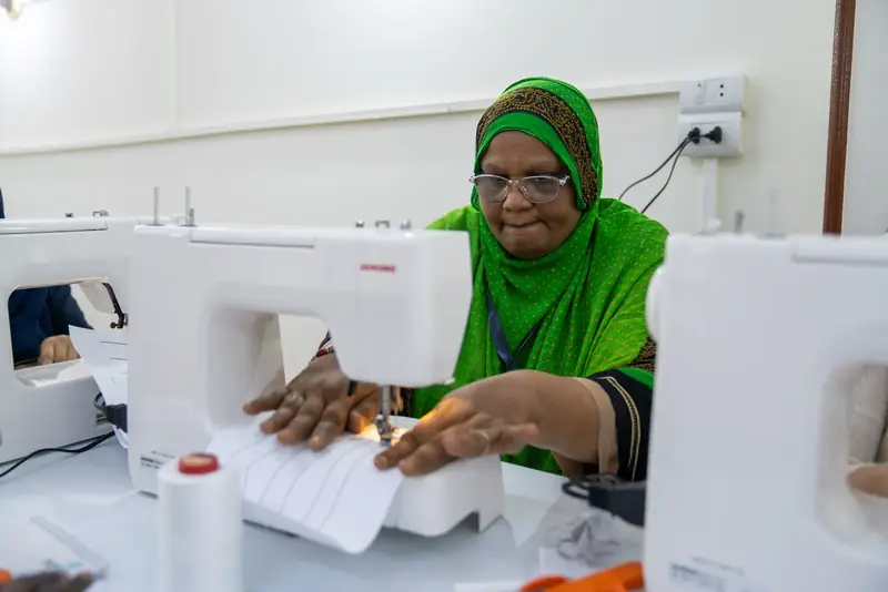 Vocational sewing training in Aswan