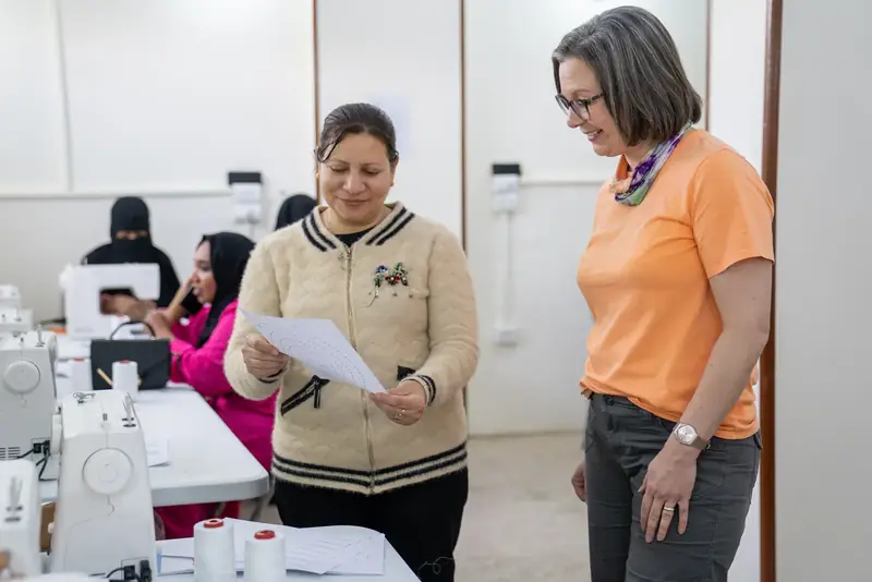 Vocational sewing training in Aswan