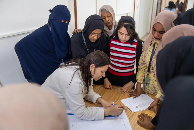 Vocational sewing training in Aswan