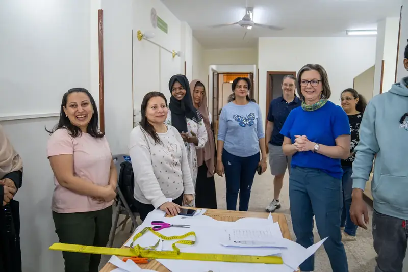 Vocational sewing training in Aswan