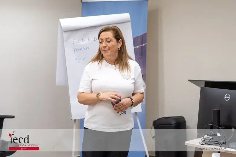 Child caregiving training with IECD