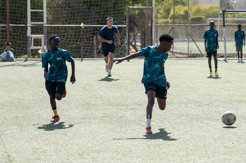 Friendly match with the Impact Sports Academy
