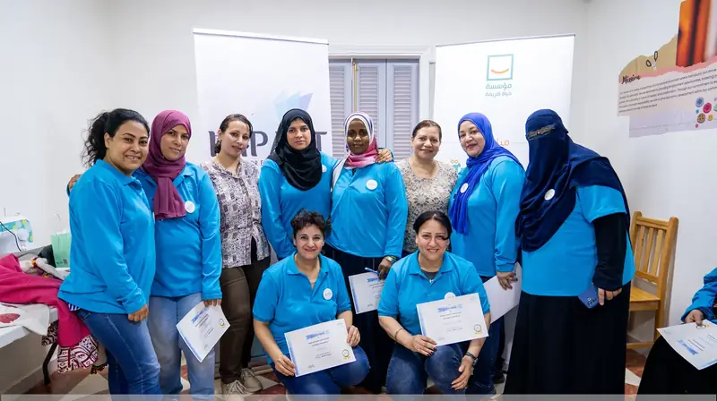 Sewing training and graduation with the Hayah Karima Foundation