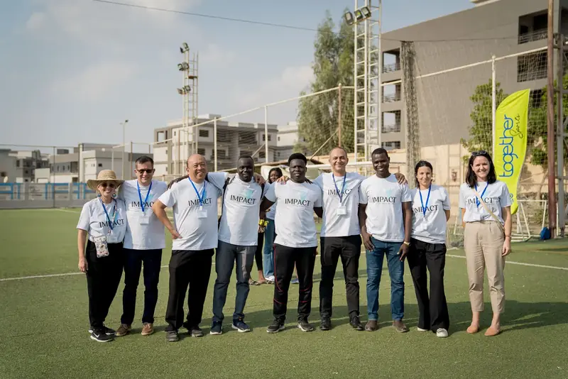The Impact team, volunteers and partners