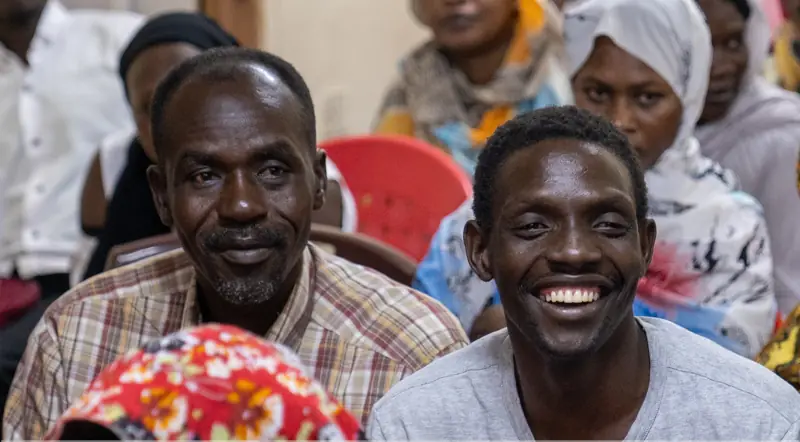 Smiles at a community session