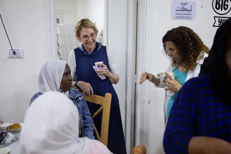 Sewing training graduates and trainers in Ain Shams, Cairo