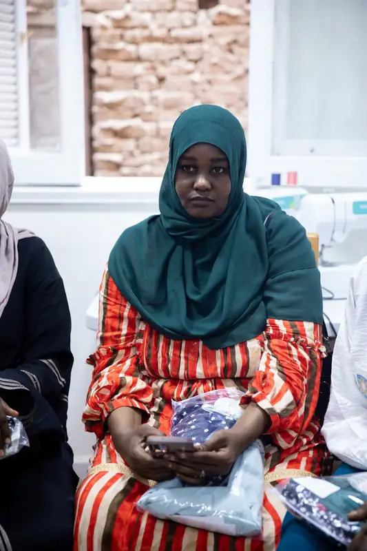 Sewing training graduates and trainers in Ain Shams, Cairo