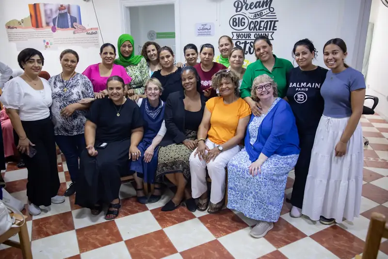 Sewing training graduates and trainers in Ain Shams, Cairo