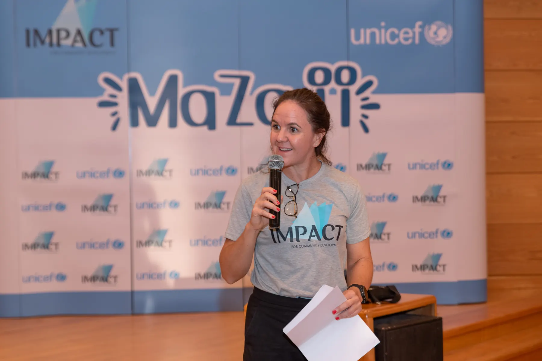 A facilitator opens a session at the Mazaji camp